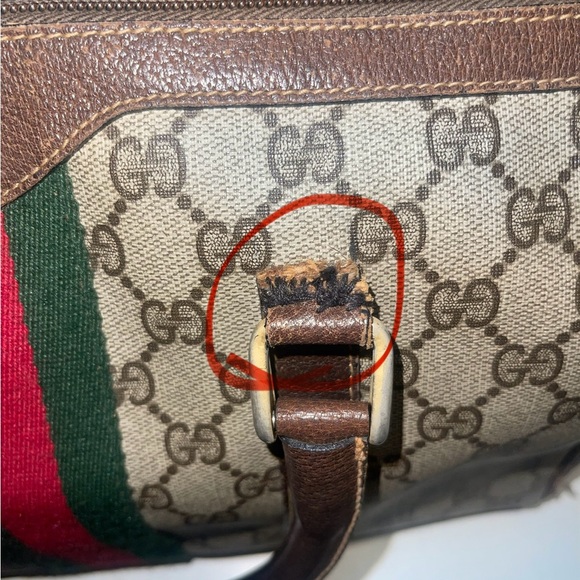 #7 Gucci GG Canvas Boston Bag Preloved Used - LIVE SHOW! - Picture 6 of 16